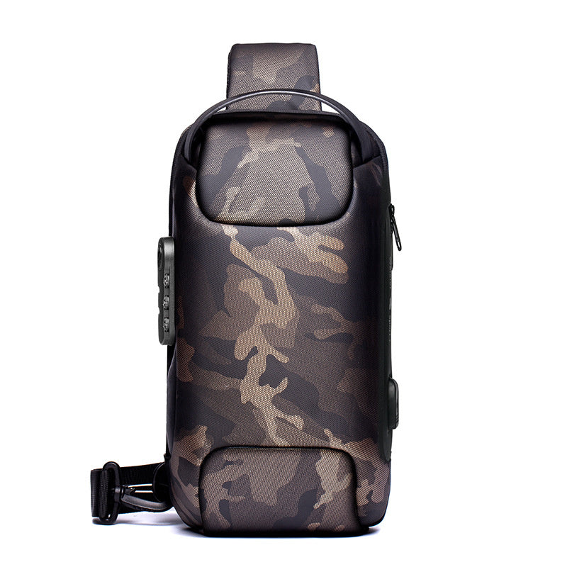 Borsa a Spalla Antifurto Impermeabile con USB Multifunzionale