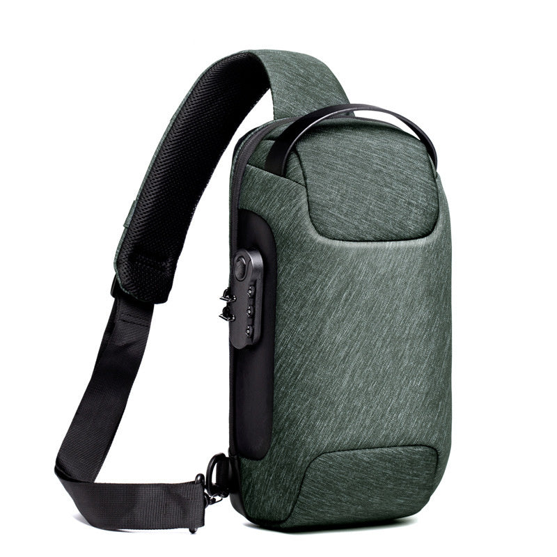 Borsa a Spalla Antifurto Impermeabile con USB Multifunzionale