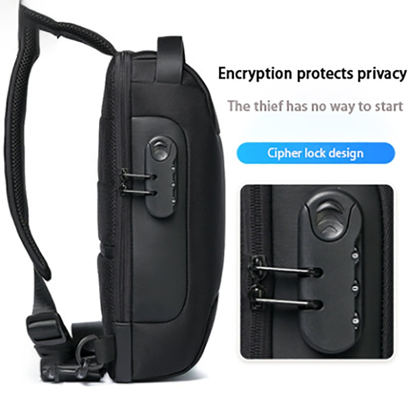 Borsa a Spalla Antifurto Impermeabile con USB Multifunzionale