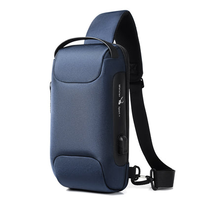 Multifunctional Waterproof Anti-Theft USB Shoulder Bag