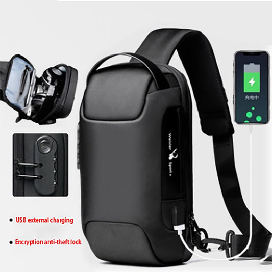 Borsa a Spalla Antifurto Impermeabile con USB Multifunzionale
