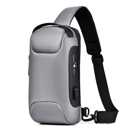 Multifunctional Waterproof Anti-Theft USB Shoulder Bag