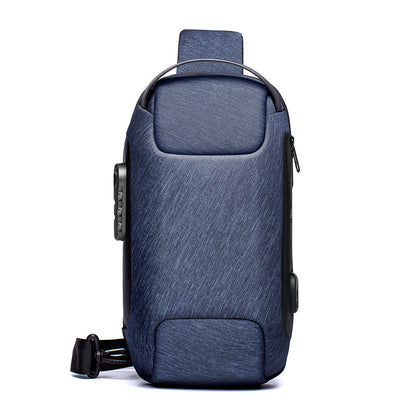 Multifunctional Waterproof Anti-Theft USB Shoulder Bag