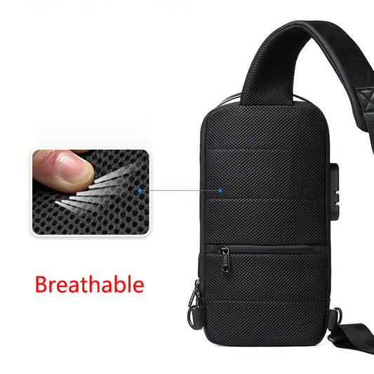 Borsa a Spalla Antifurto Impermeabile con USB Multifunzionale
