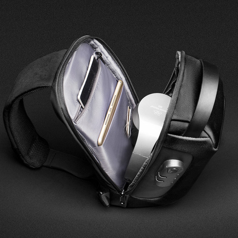 Multifunctional Waterproof Anti-Theft USB Shoulder Bag